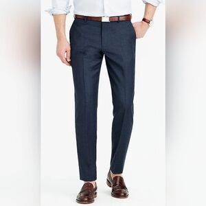 J. Crew Black Chinos 100%wool Sleek Flat Front Straight Leg 34x30